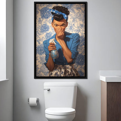Bathroom Spray Clean Canvas Wall Art