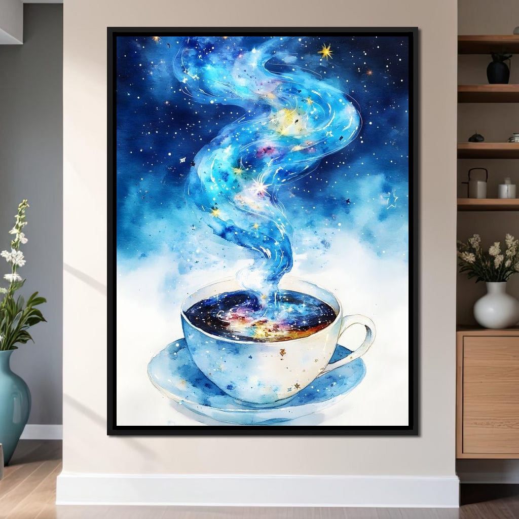 Celestial Coffee of Dreams Canvas Wall Art