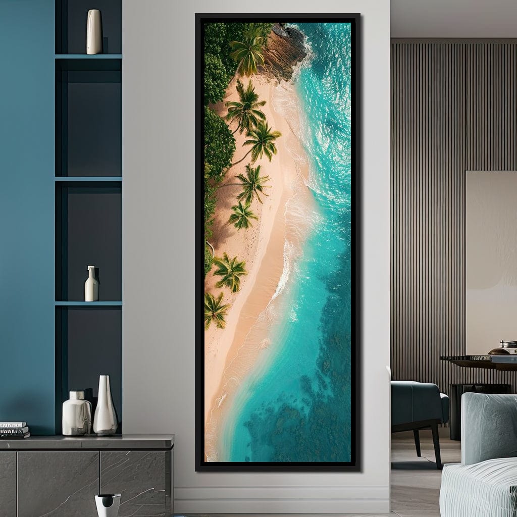 Peaceful Paradise Beach Canvas Wall Art