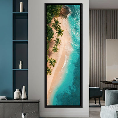 Peaceful Paradise Beach Canvas Wall Art