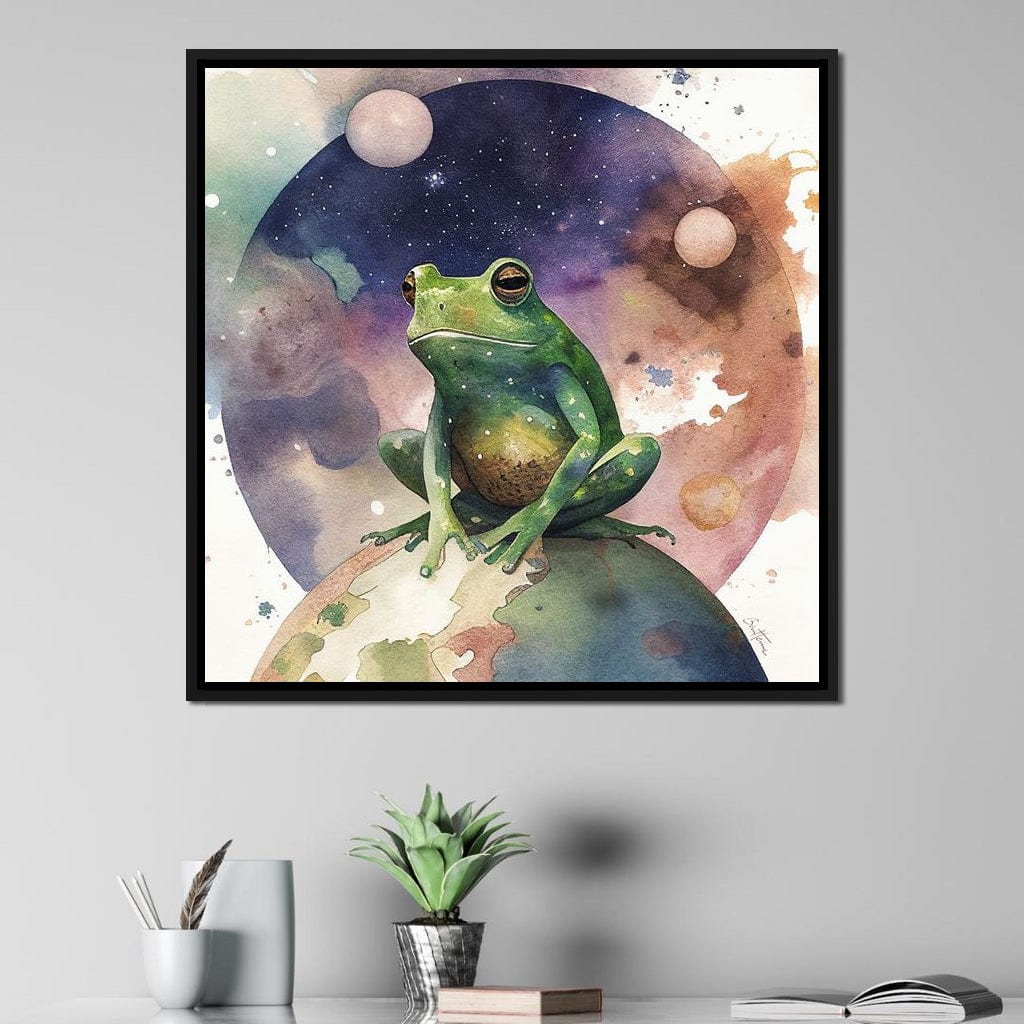 Frog - Astro Cruise Canvas Wall Art