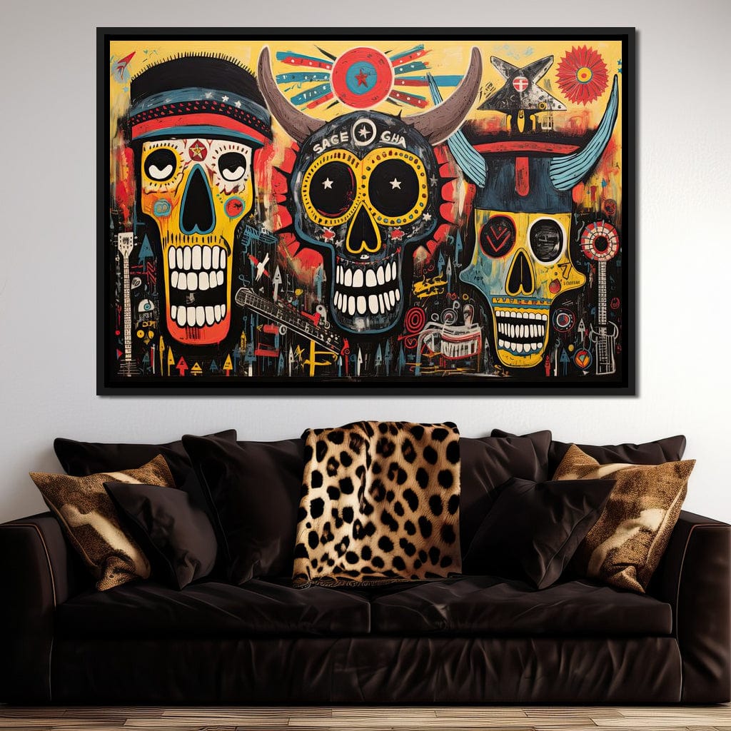 Vibrant Tribal Spirit Montage Canvas Wall Art