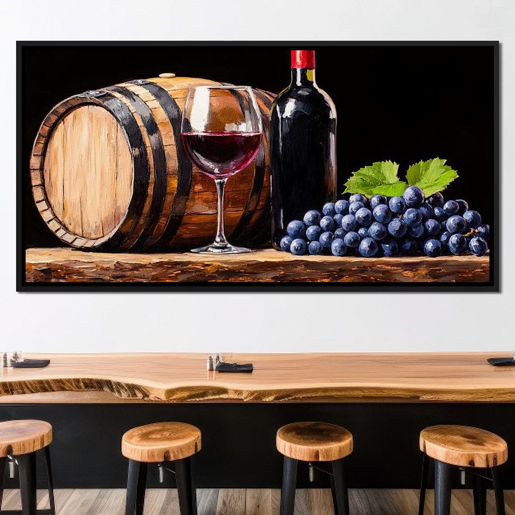 Vintage Vino Canvas Wall Art