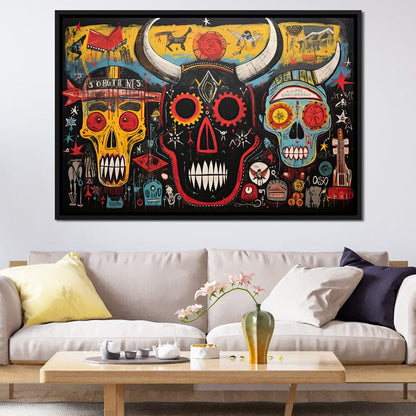 Mystic North American Totems Canvas Wall Art