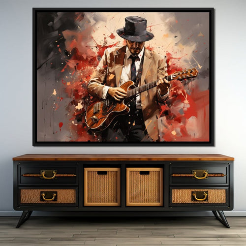 Guitarist Serenade Canvas Wall Art