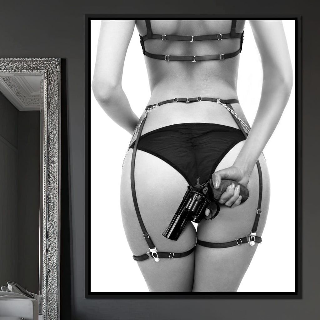 Gun Ass Canvas Wall Art