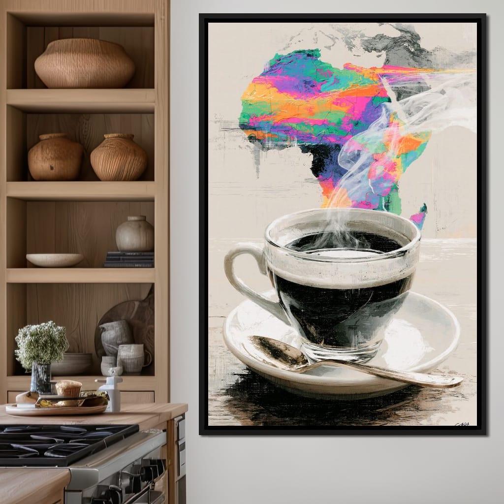 Morning Brew Across the Continent Canvas Wall Art