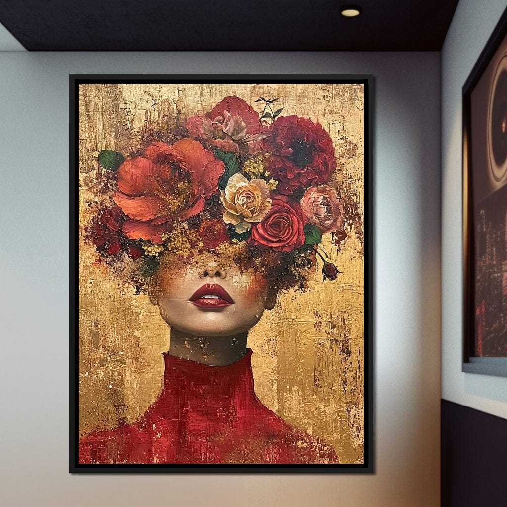 Blossom Crowned Silence Canvas Wall Art