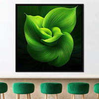 Emerald Whispers Canvas Wall Art