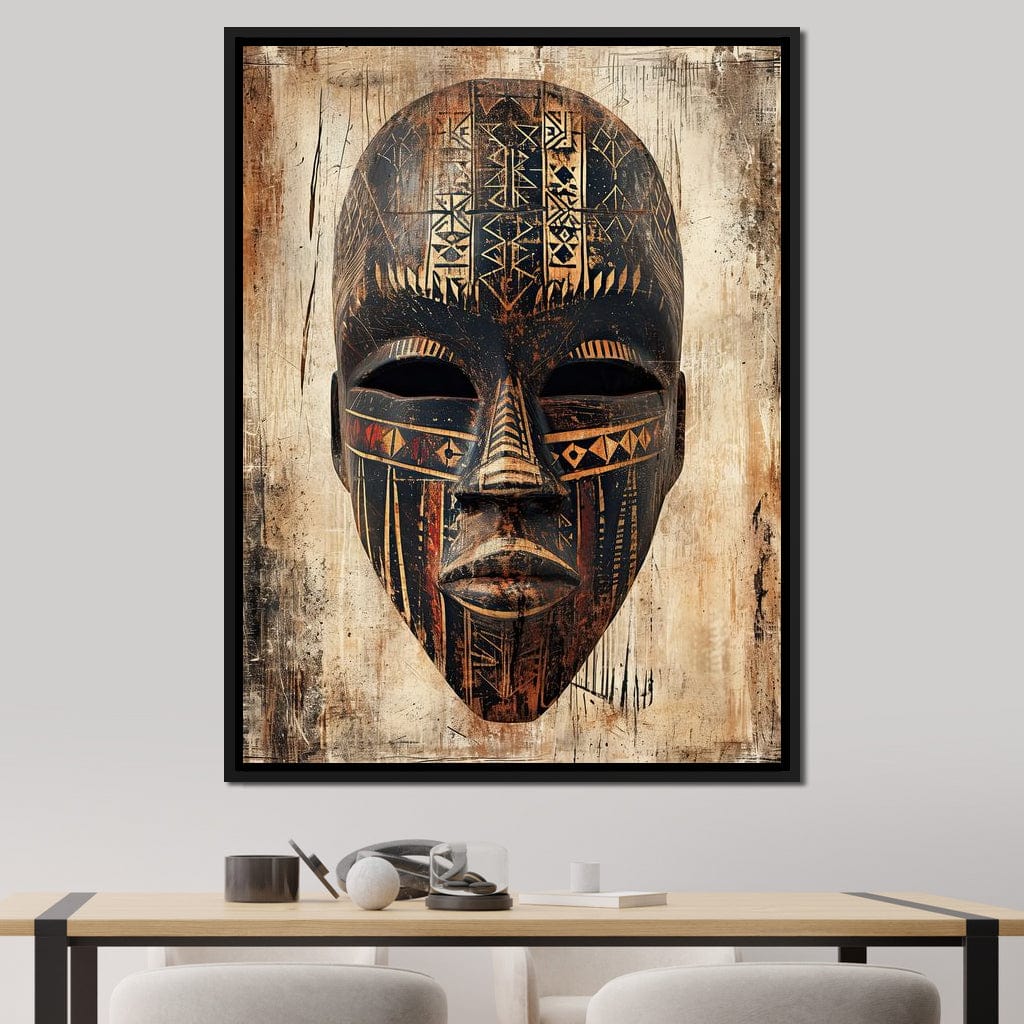 Tribal Echoes of Ancestry Canvas Wall Art
