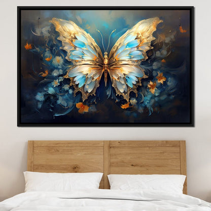 Ethereal Monarch's Flight Canvas Wall Art