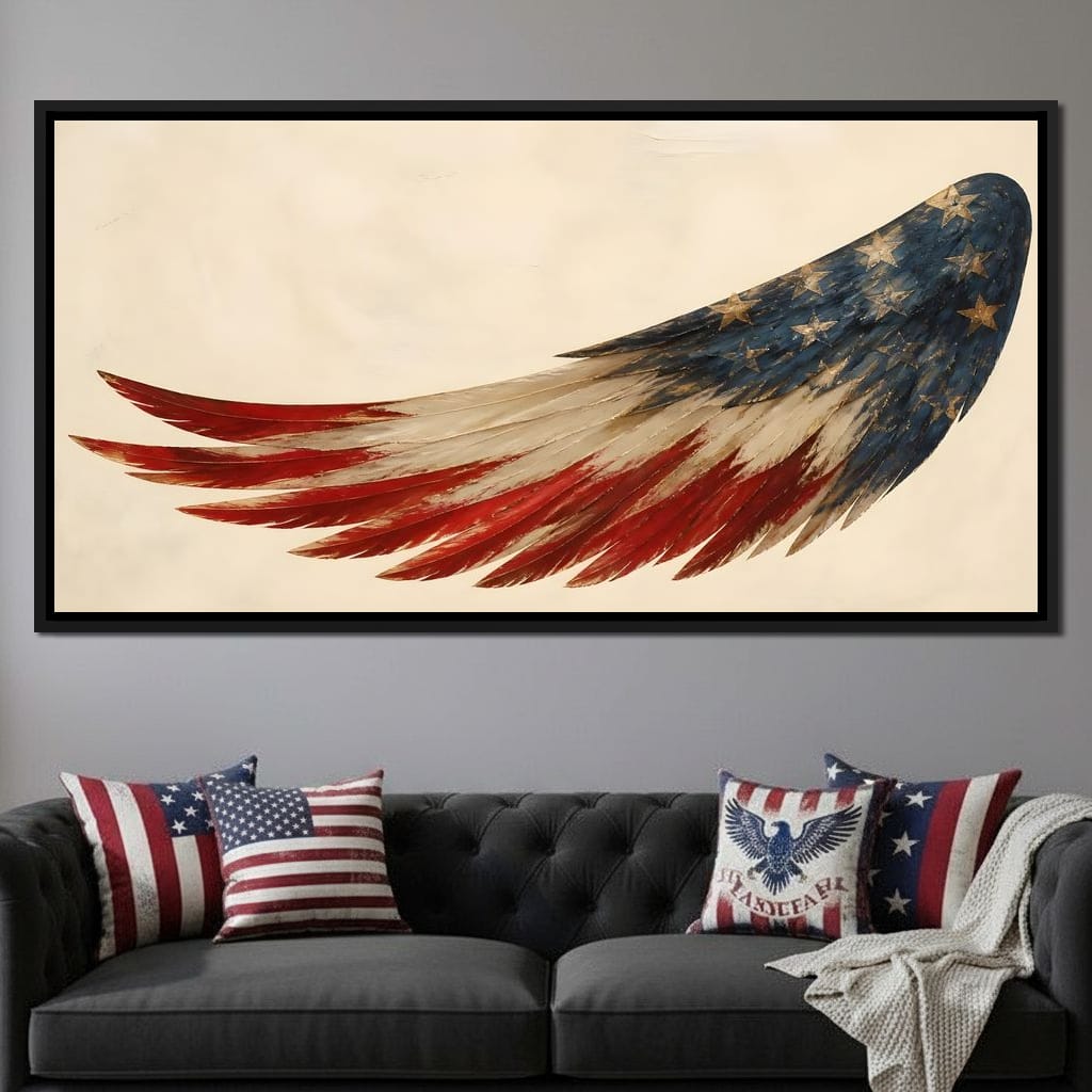 Lone Flight Of The Republic Canvas Wall Art