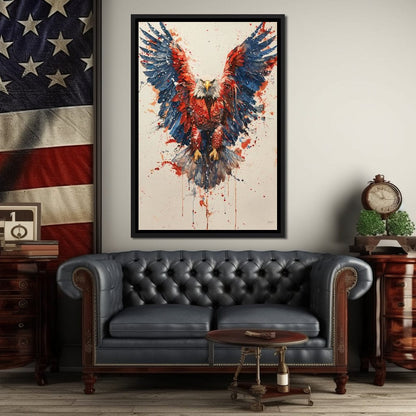 Majestic Flight: The Spirit of America Canvas Wall Art