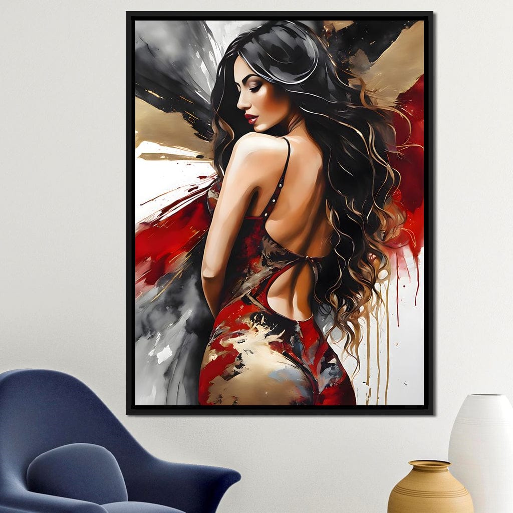 Female Portrait 163 Canvas Wall Art