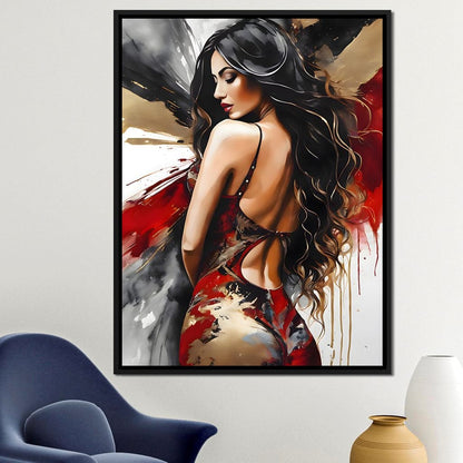Female Portrait 163 Canvas Wall Art