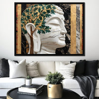 Enlightened Tranquil Oasis Canvas Wall Art