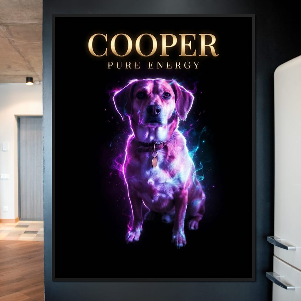 The Neon Pet Canvas Wall Art