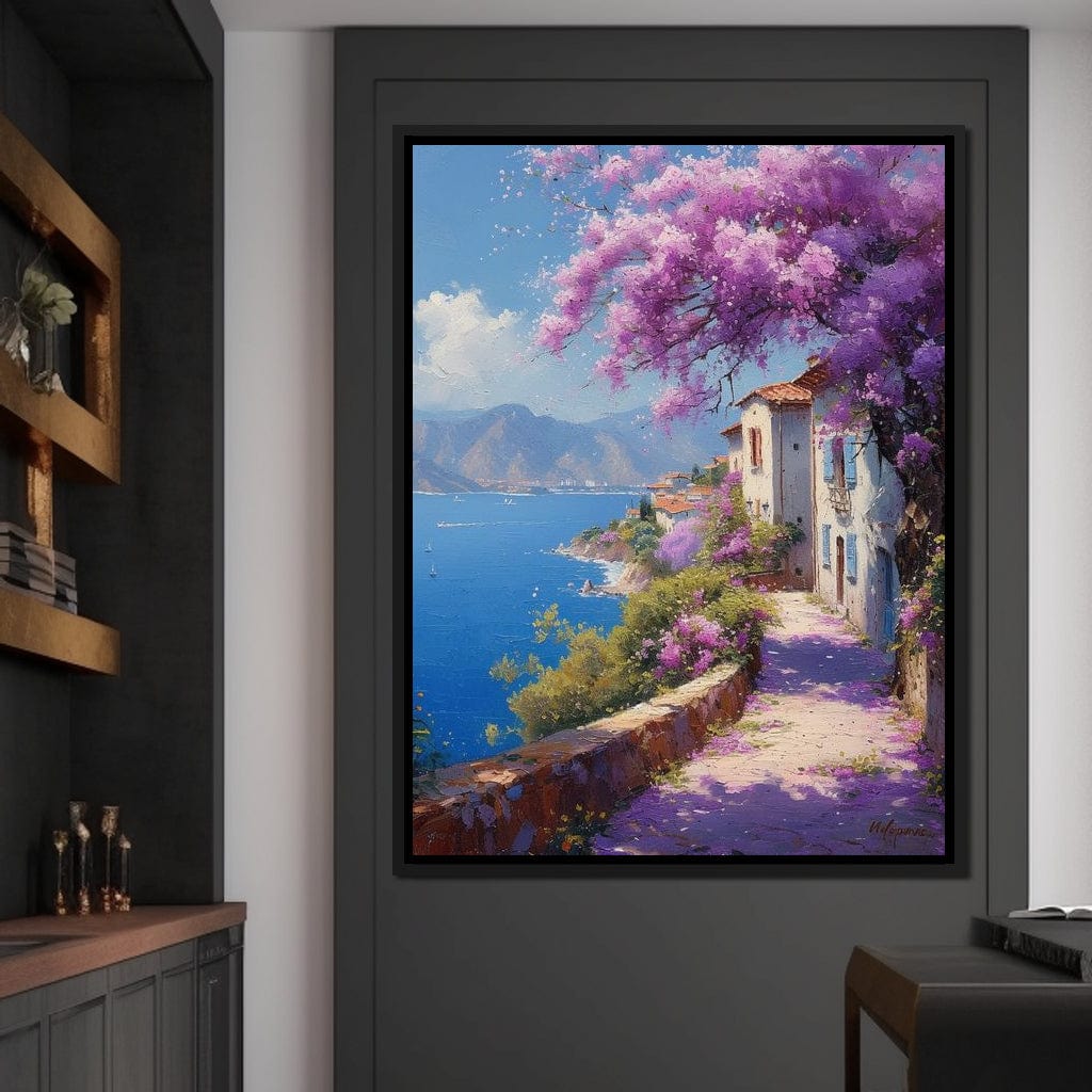 Coastal Bloom Promenade Canvas Wall Art