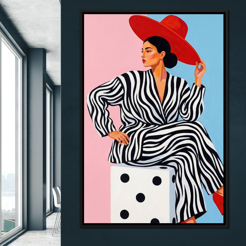 The Dice and the Diva Canvas Wall Art