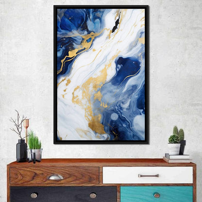 Glossy Liquid Abstraction Canvas Wall Art