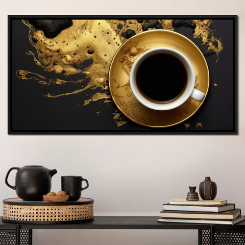 Majestic Coffee Cup Canvas Wall Art