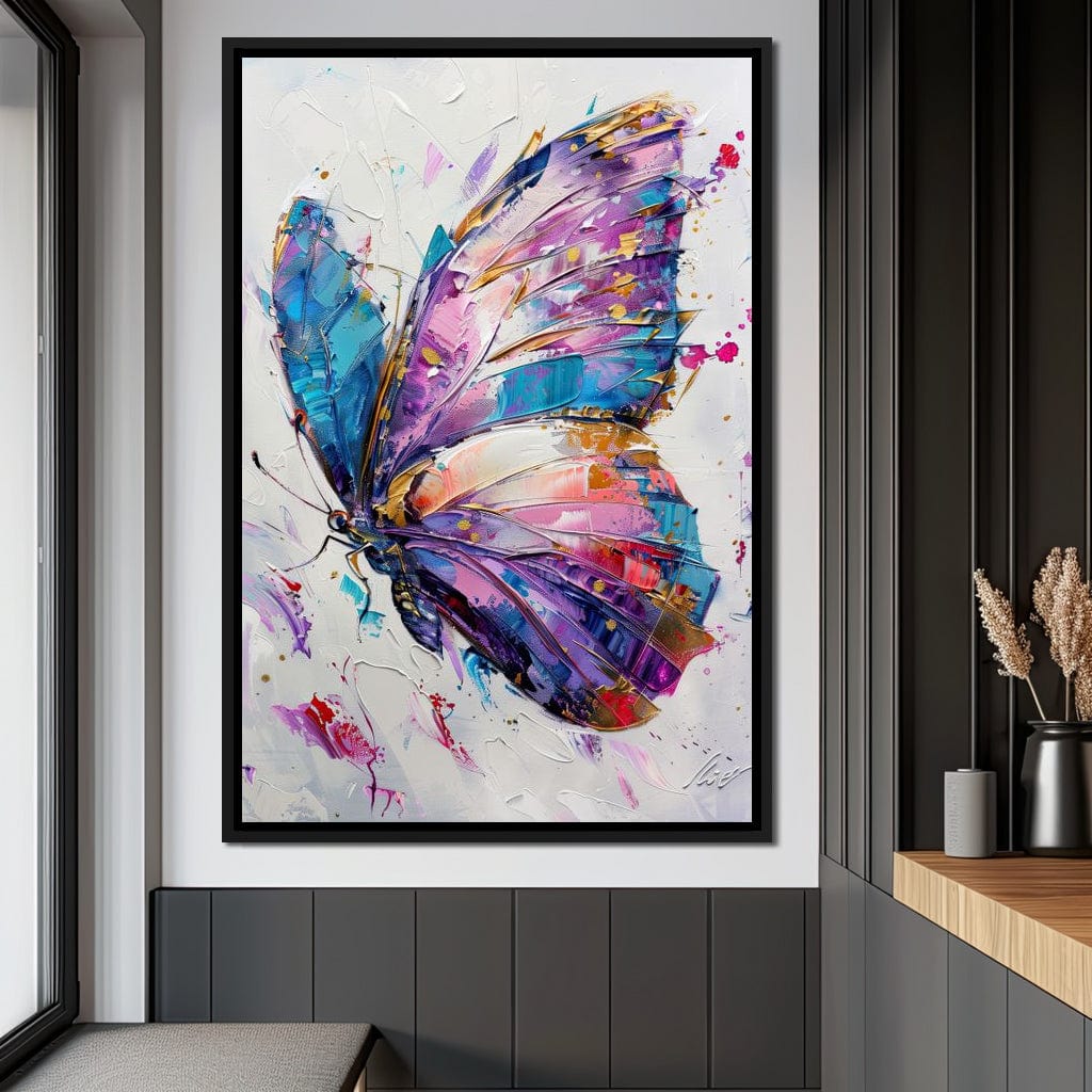 Kaleidoscope Butterfly Bliss Canvas Wall Art