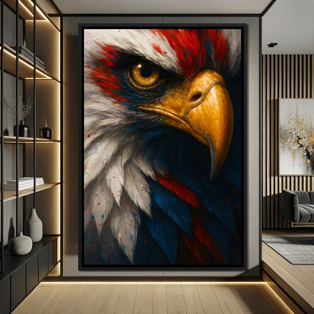 Majestic Gaze of Freedom Canvas Wall Art
