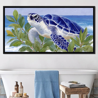Ocean Voyager Sea Turtle Breeze Canvas Wall Art