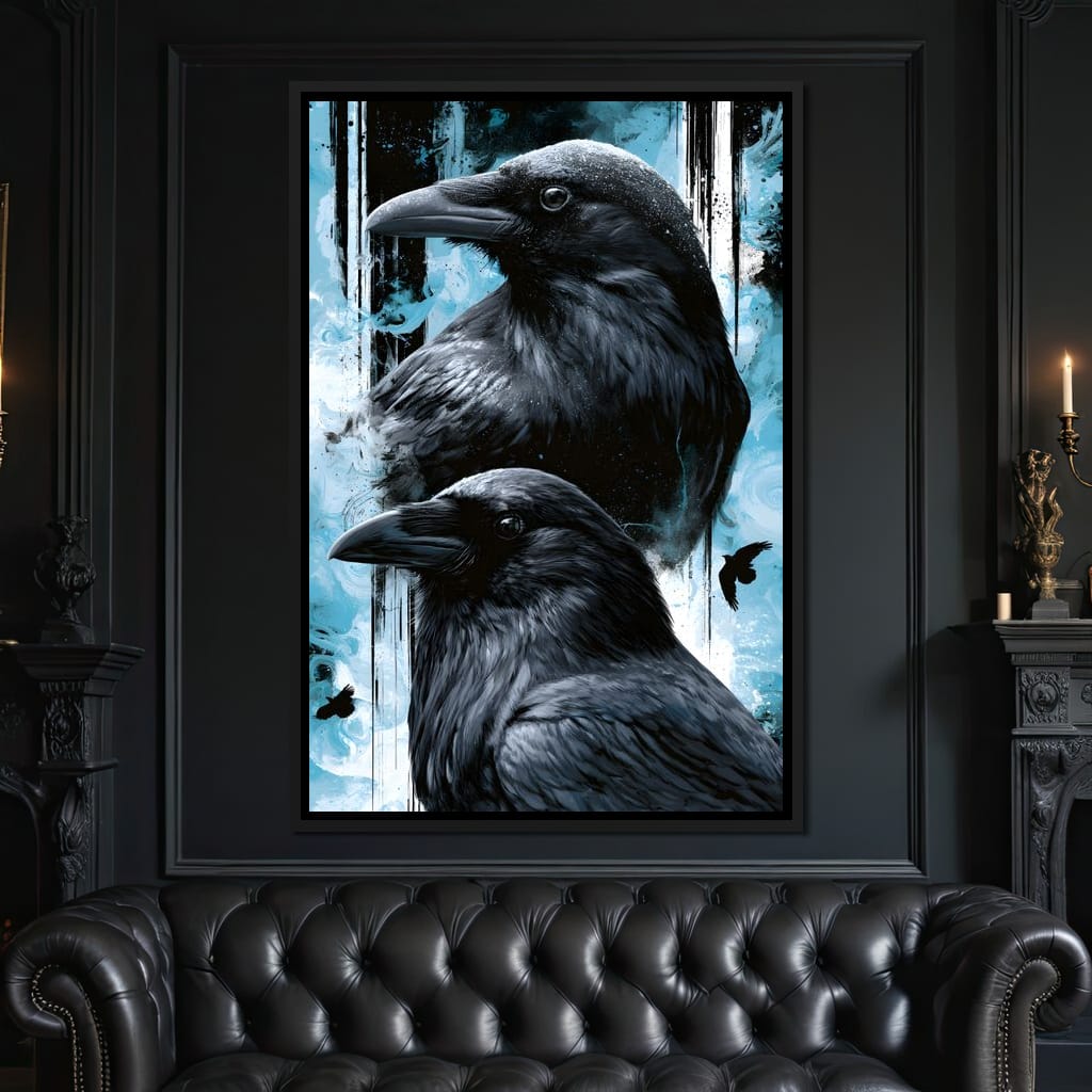 Silent Ravens Watchers Of The Cold Canvas Wall Art