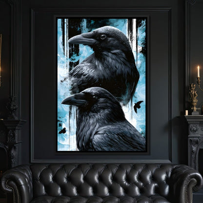 Silent Ravens Watchers Of The Cold Canvas Wall Art