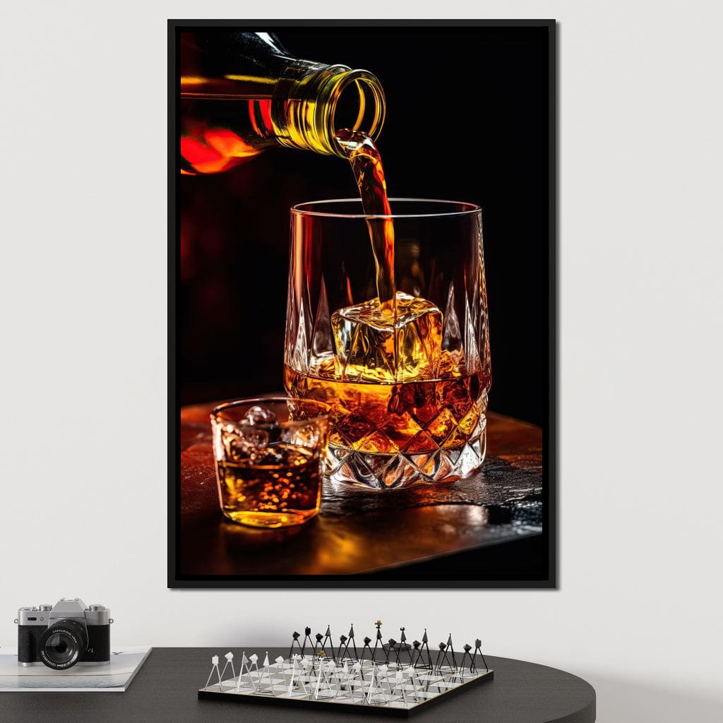 Whiskey's Prismatic Elegance Canvas Wall Art