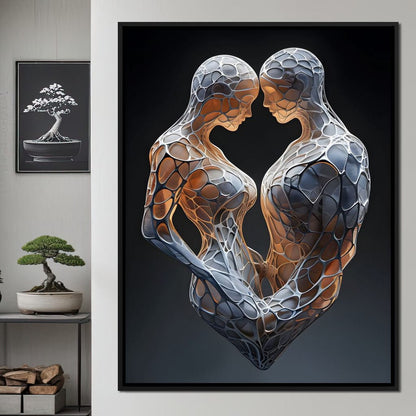 Mesh Connection Canvas Wall Art