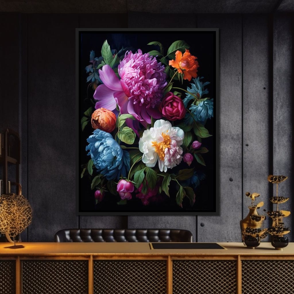 Colorful Flowers Canvas Wall Art