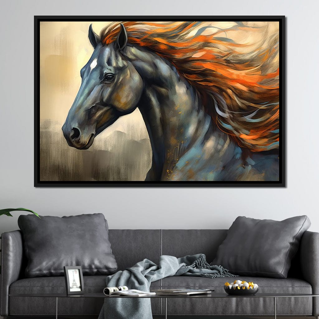 Equestrian Grace Canvas Wall Art