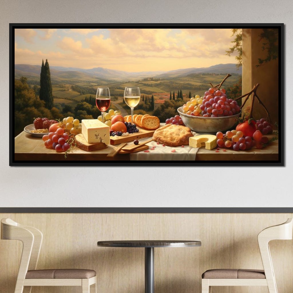 Wine & Cheese Valley Canvas Wall Art