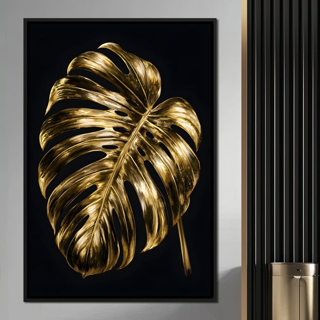 Gilded Foliage Night Study Canvas Wall Art