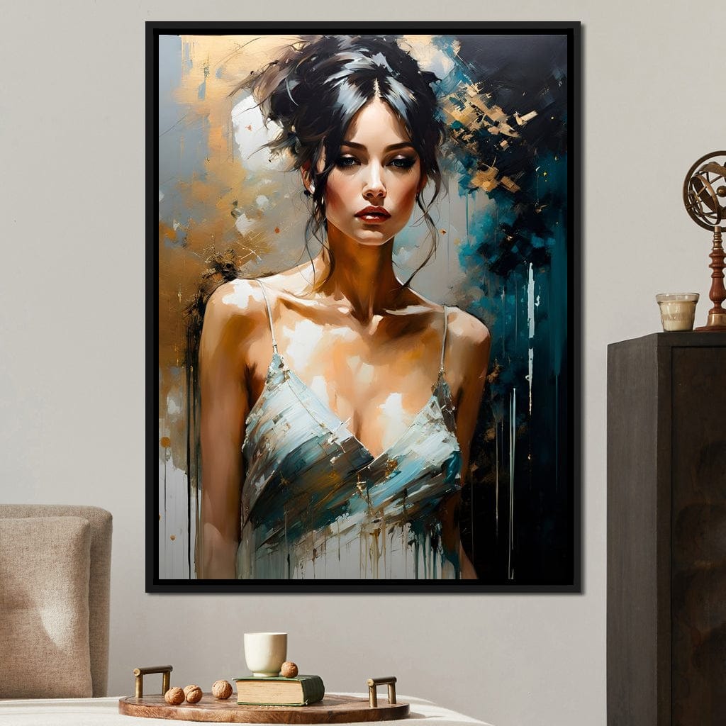 Female Portrait 0012 Canvas Wall Art