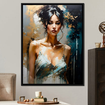 Female Portrait 0012 Canvas Wall Art