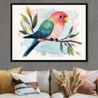 Tropical Branch Retreat Canvas Wall Art