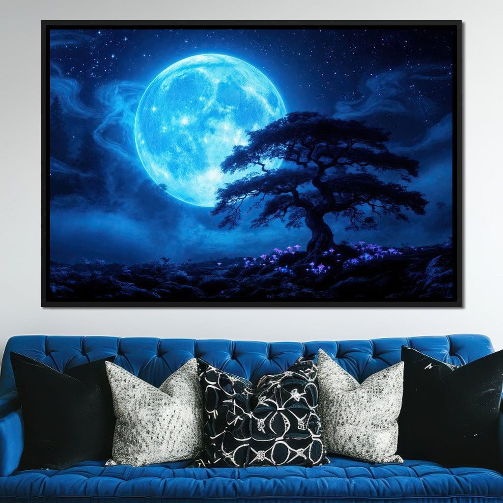 Nocturne in Indigo Canvas Wall Art