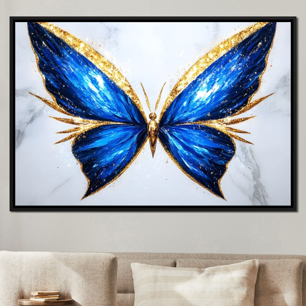 Radiant Butterfly Flight Fantasy Canvas Wall Art