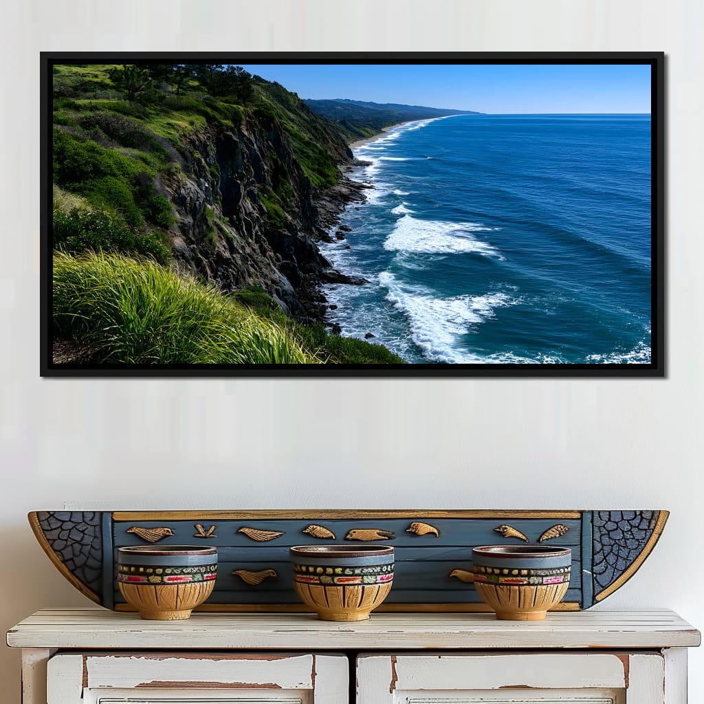 Surreal Coast Waters Canvas Wall Art