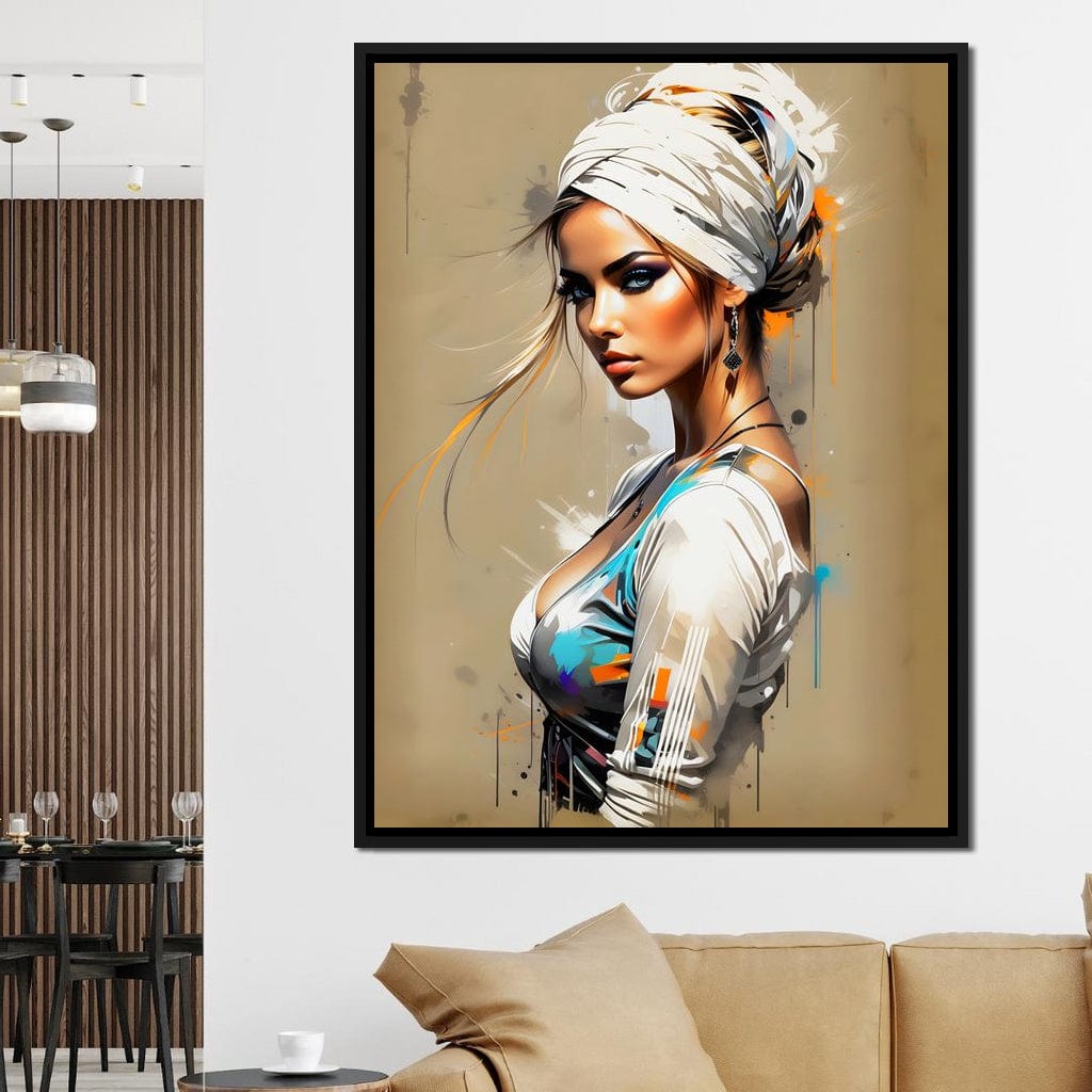 Female Portrait 256 Canvas Wall Art