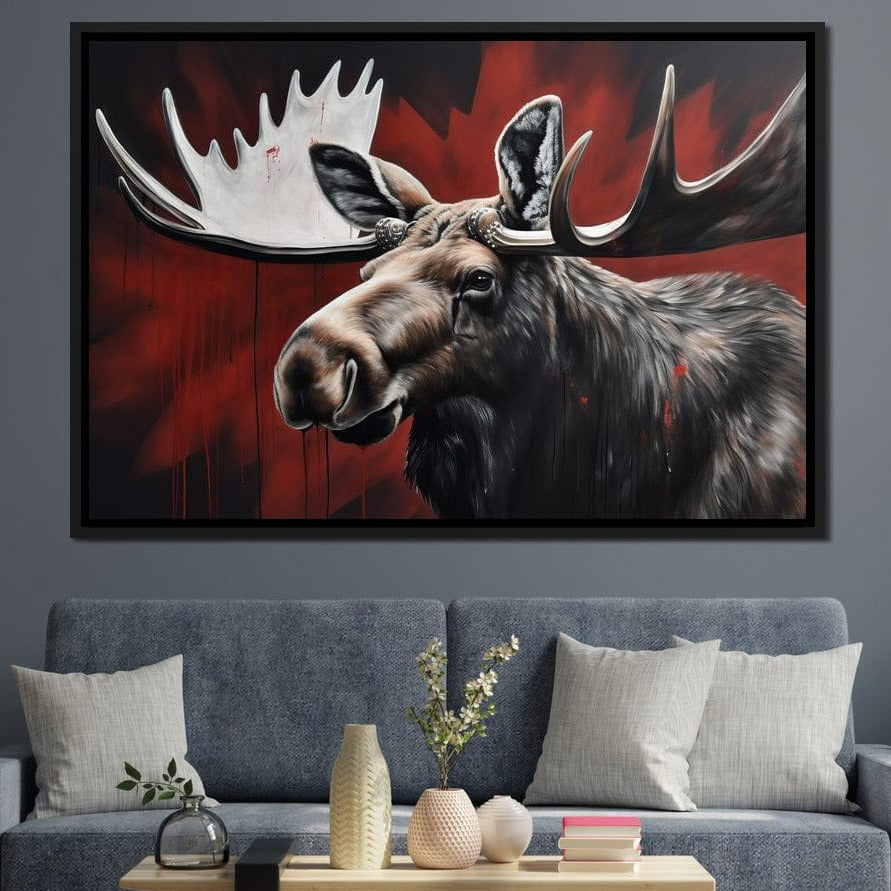 Canadian Moose Canvas Wall Art