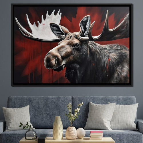 Canadian Moose Canvas Wall Art