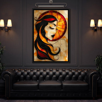 Autumnal Dream Portrait Canvas Wall Art