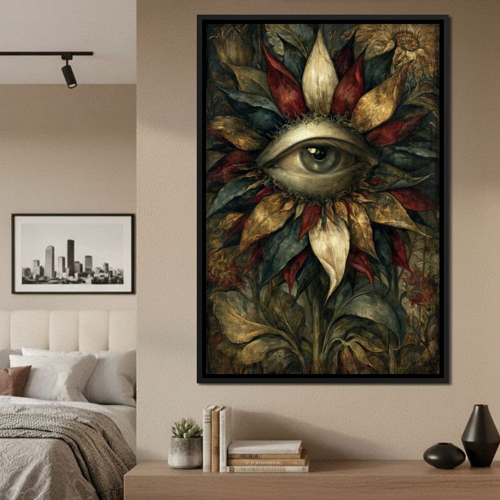 Watchful Petals Of Eternity Canvas Wall Art