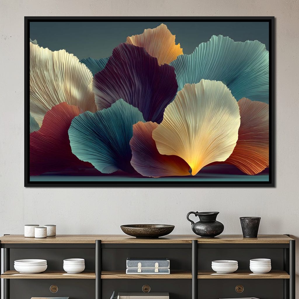 Flowing Petal Dreams Canvas Wall Art