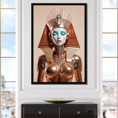 Cyber Cleopatra Canvas Wall Art