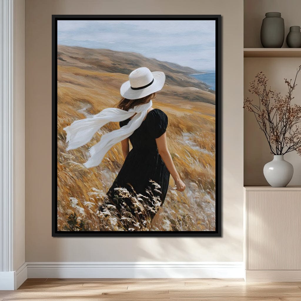 Wind Swept Hillside Muse Canvas Wall Art